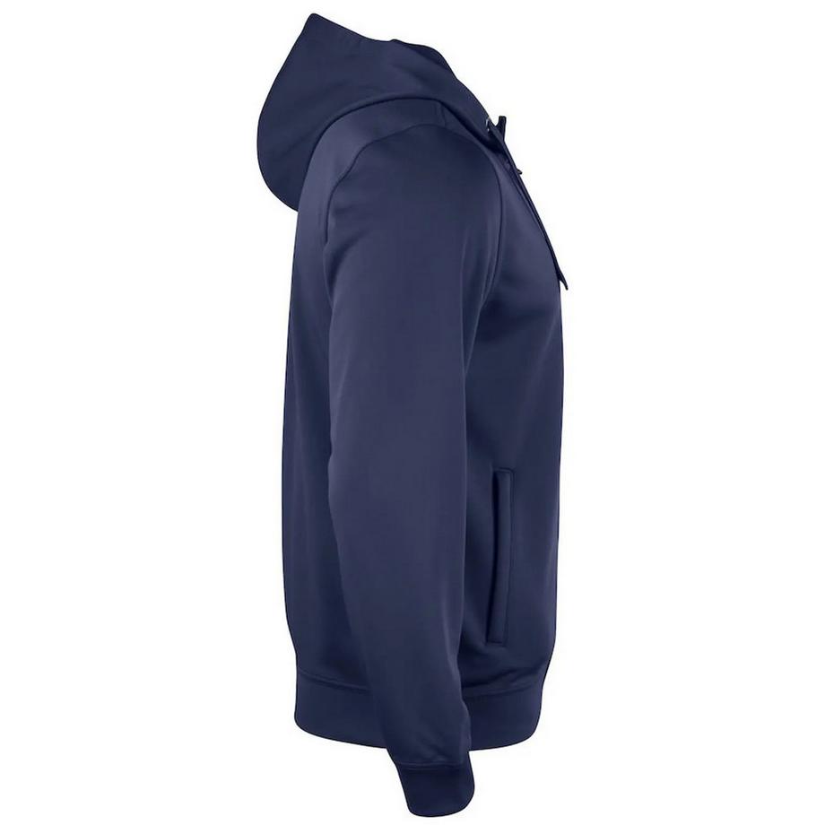 Clique Basic Active Felpa Con Cappuccio E Zip Intera  