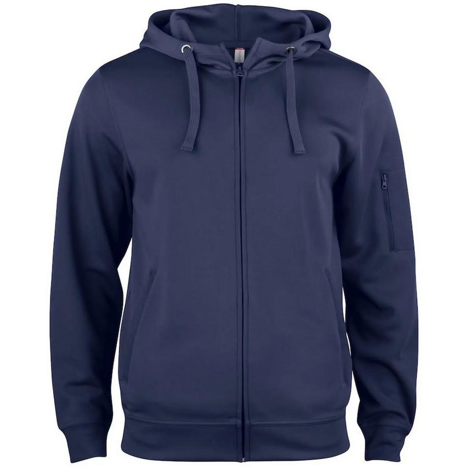 Basic Active Felpa Con Cappuccio E Zip Intera