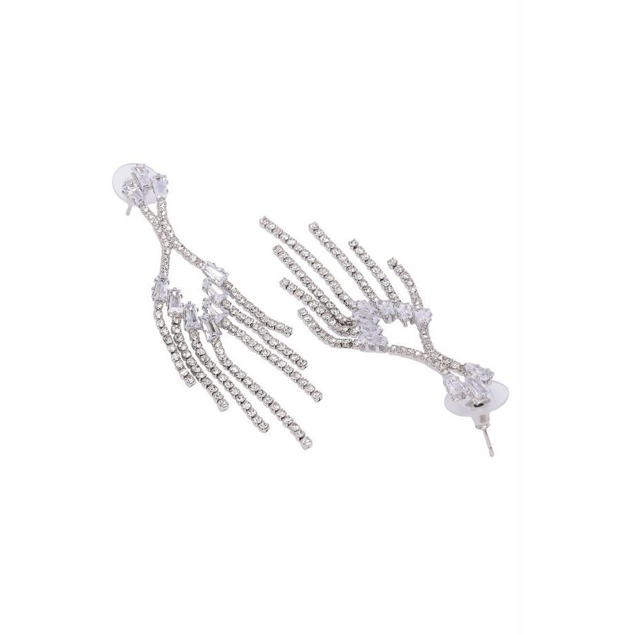 AVANT-GARDE PARIS  Elegante Funkelnde Kette-Ohrringe 