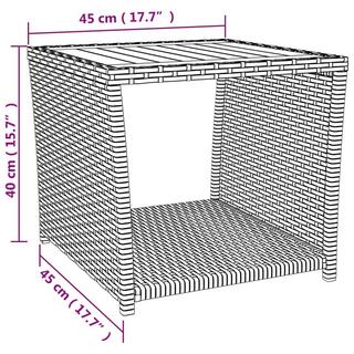 VidaXL Beistelltisch poly-rattan  