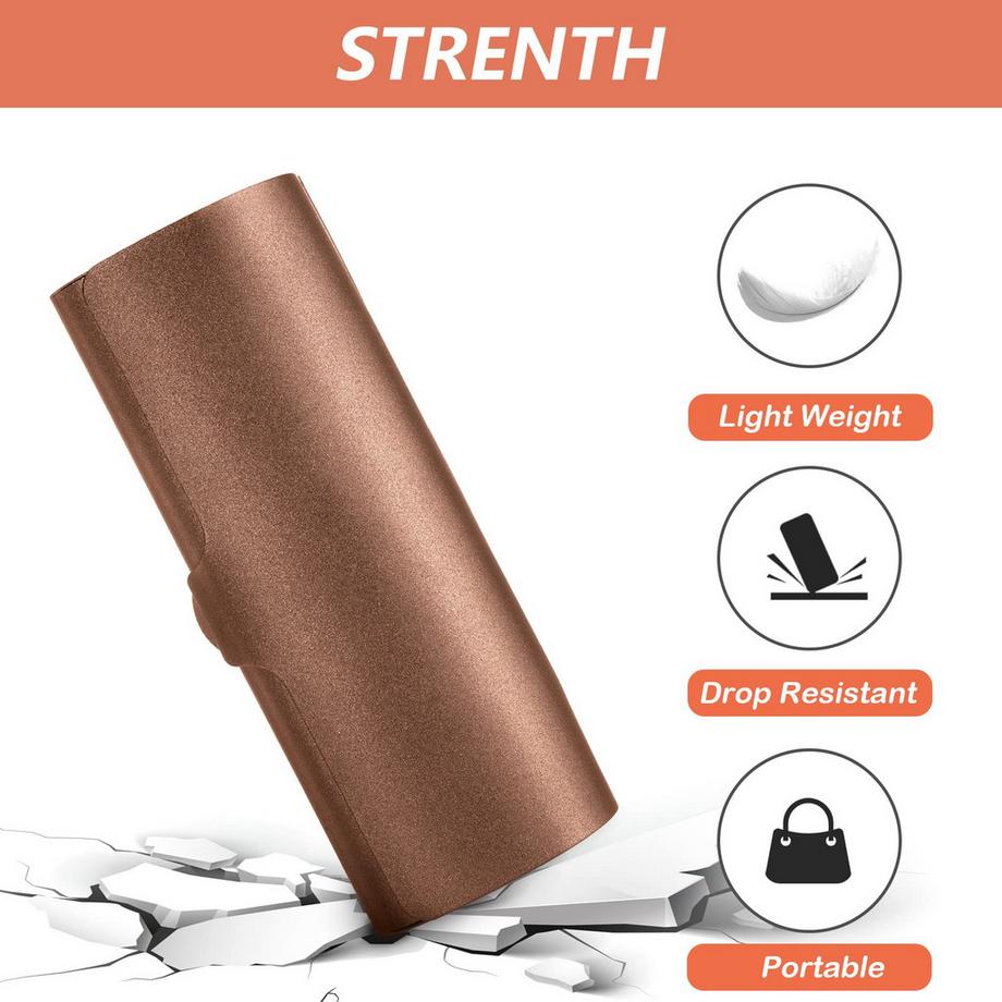 Only-bags.store Etui à lunettes rigide en aluminium  