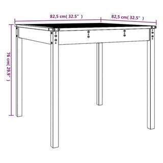 VidaXL Table de jardin bois de pin  