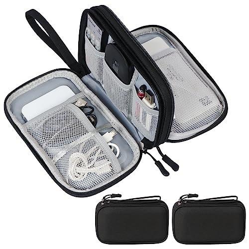 Image of 2 Stück Kabeltasche, Kabel Organizer Tasche, Kabeltasche Organizer Unisex Schwarz 11