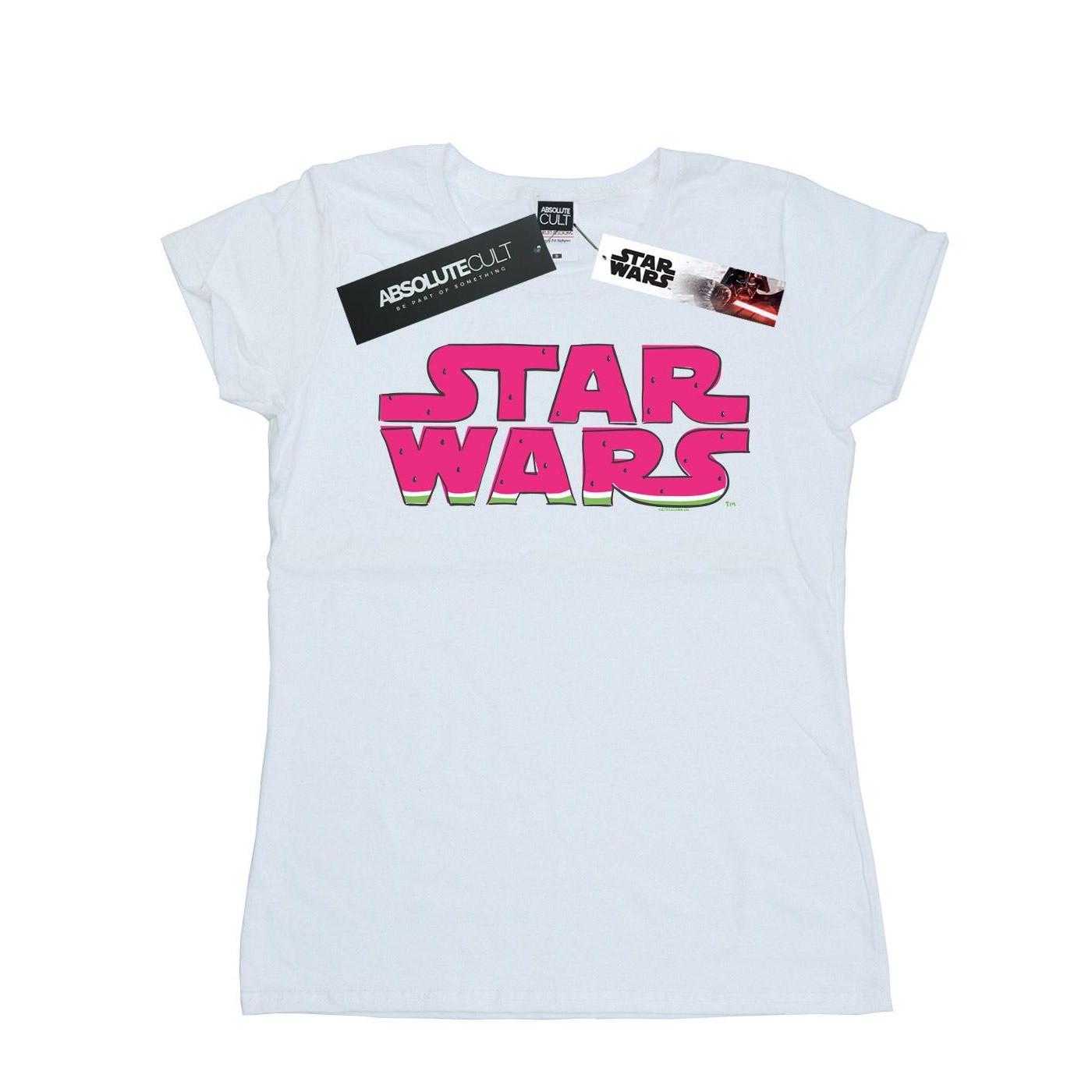 Image of Watermelon Logo Tshirt Damen Weiss XXL