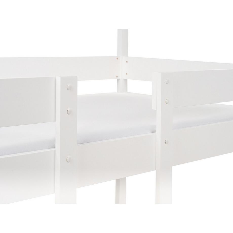 Beliani Hochbett aus Kiefernholz Skandinavisch LABATUT  