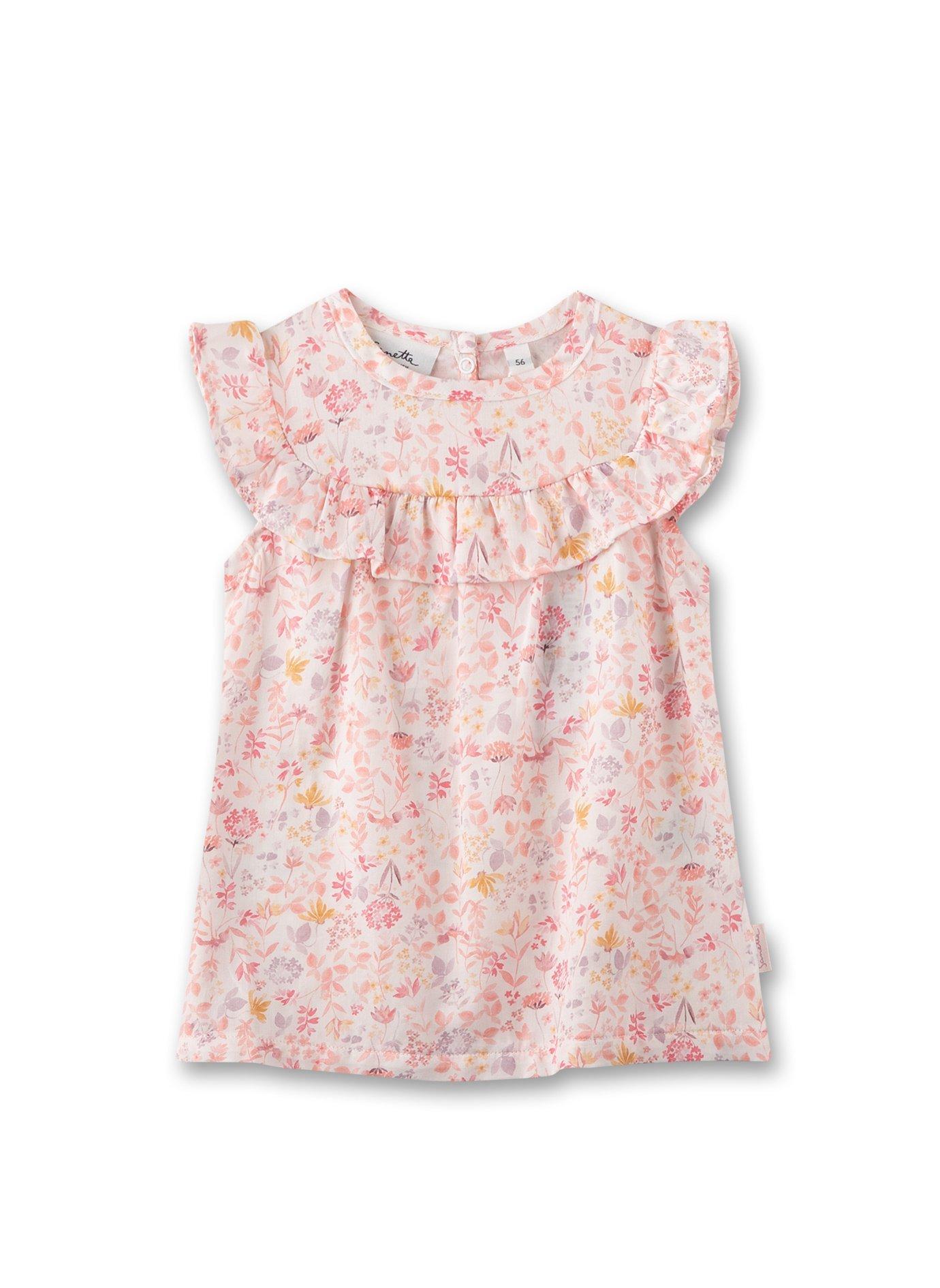 Image of Baby Mädchen Kleid Blumen Off-white Unisex Rosa 74