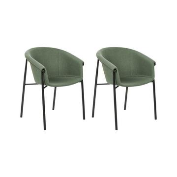 Lot de 2 chaises en Polyester Moderne AMES