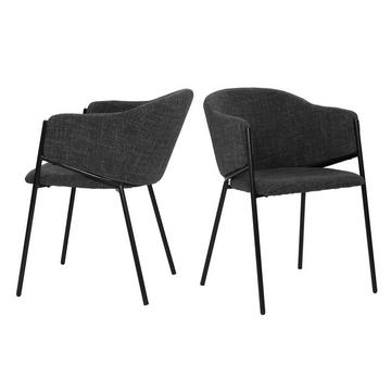Poltrona Serez grigio scuro (set di 2)