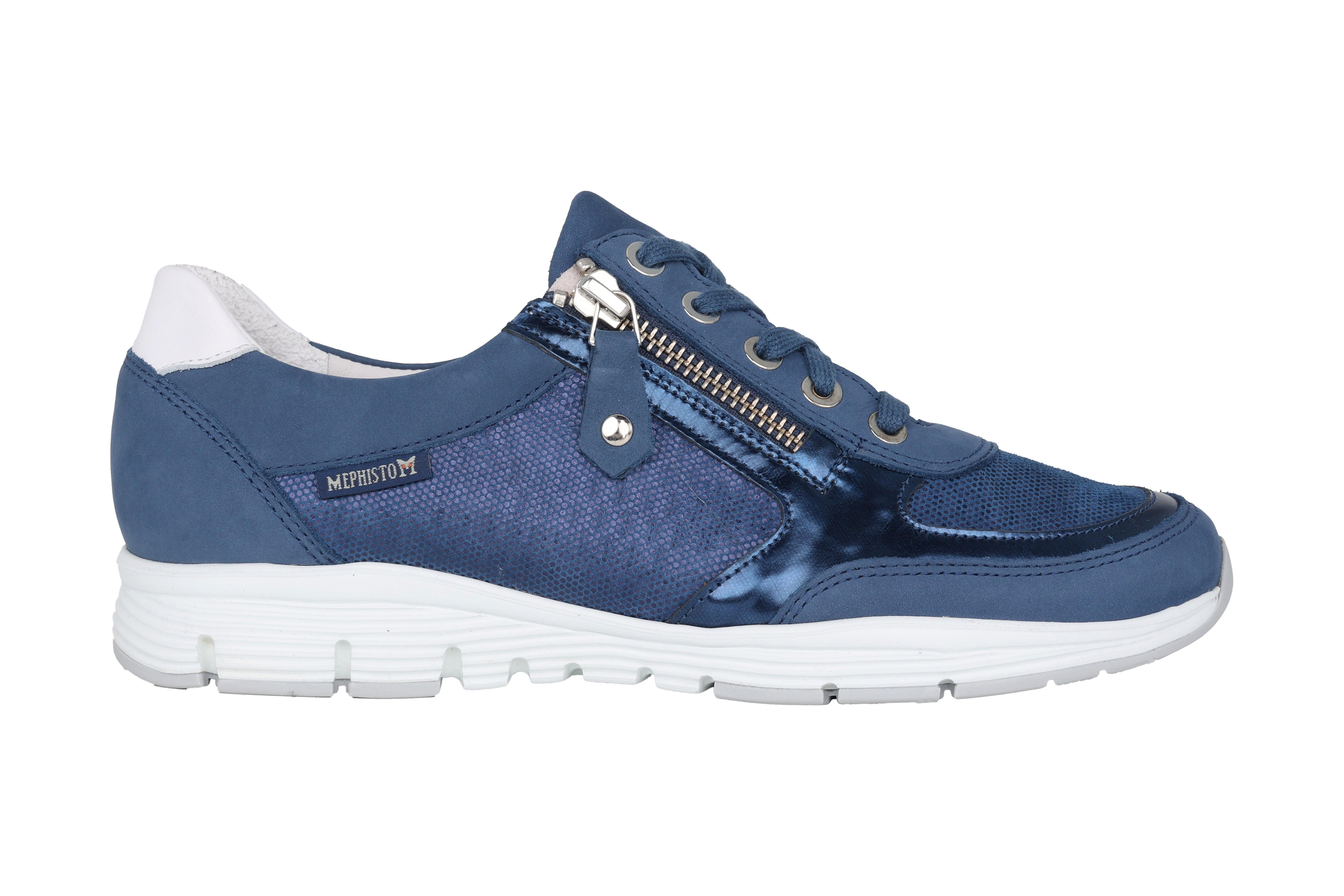 Image of Ylona - Nubuk Schnürschuh Unisex Blau 40.5