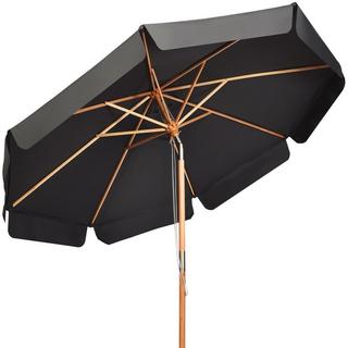 Northix 3m Sonnenschirm mit verstellvarem Neigungswinkels 8 Querstreben & Wasserdichtes Polyestergewebe mit UV-Schutz Grau  