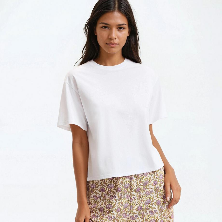 Haut de pyjama en jersey pur coton