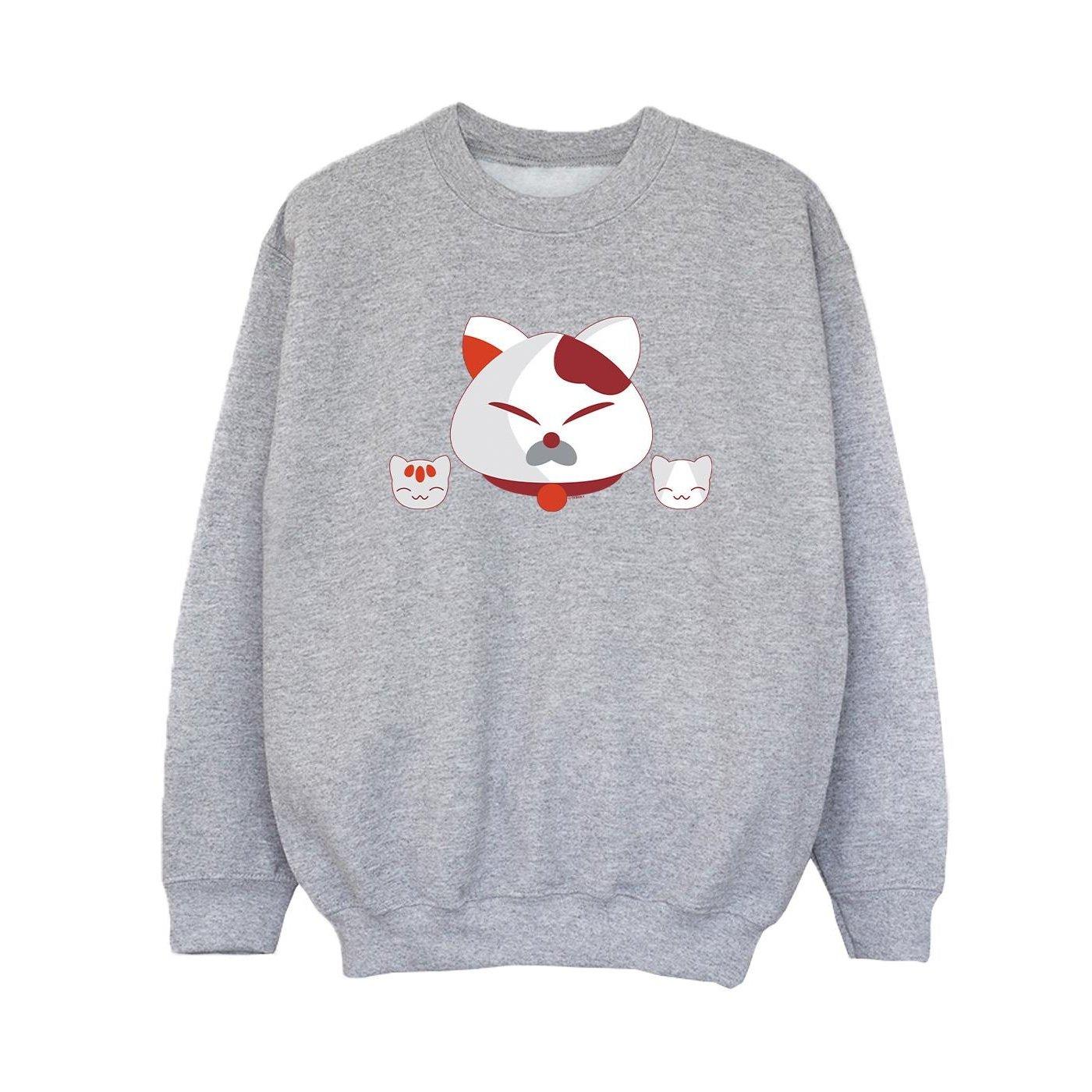 Image of Big Hero 6 Baymax Kitten Heads Sweatshirt Unisex Grau 140/146