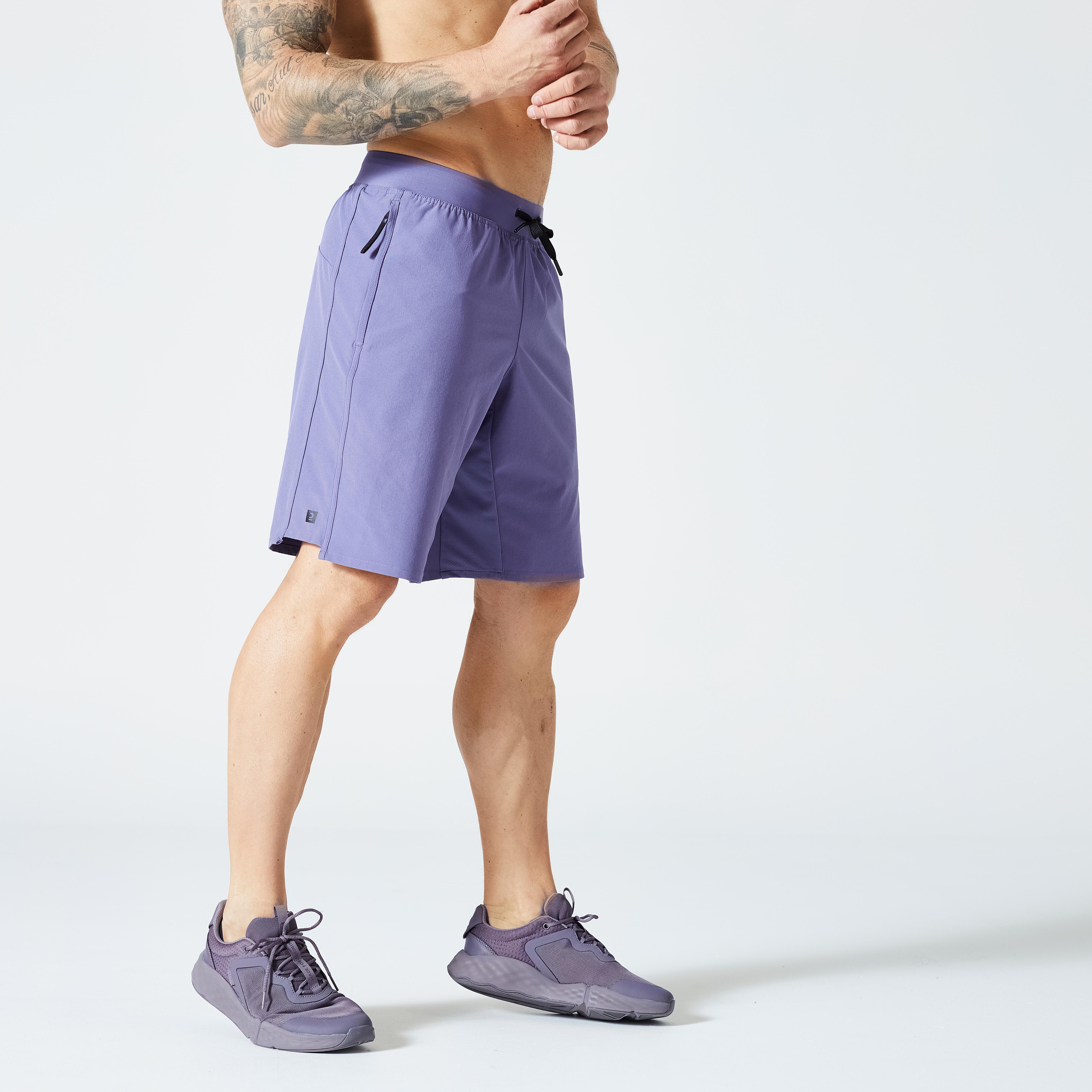Image of Shorts - 500 Herren Blau Bedruckt L