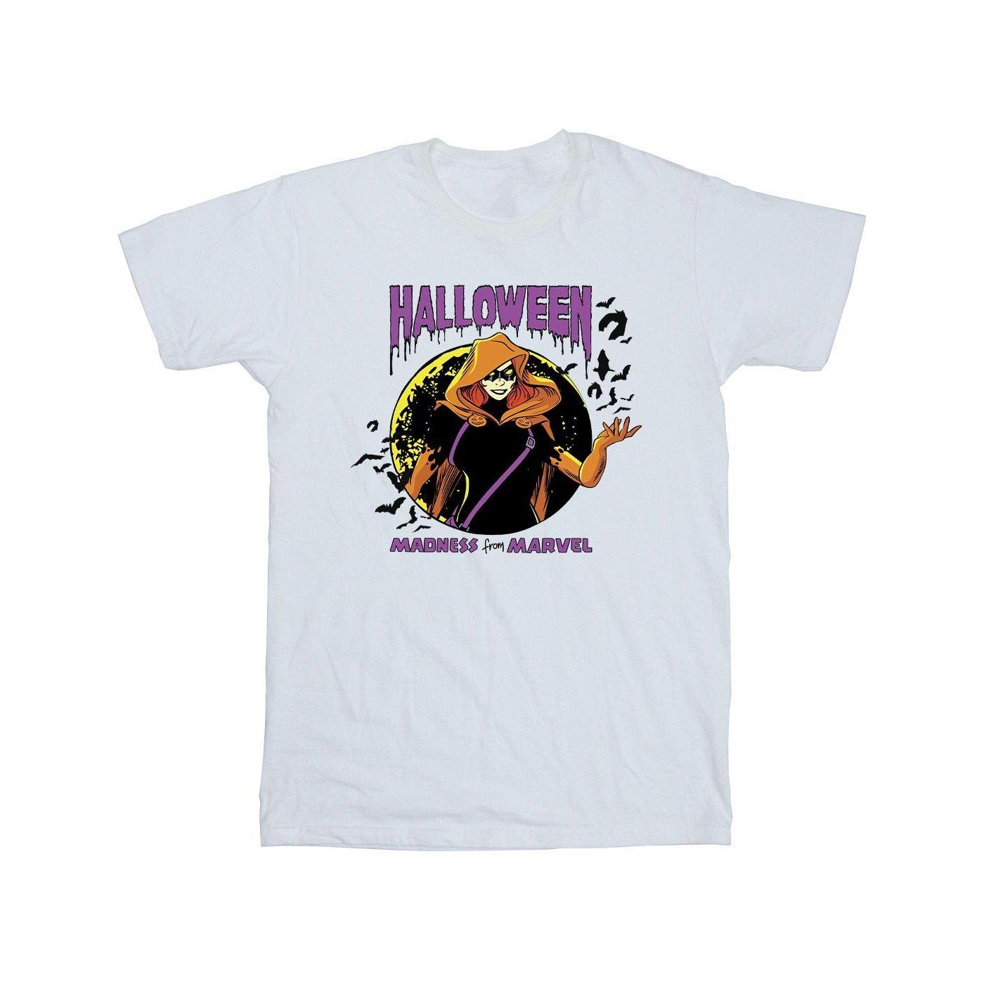 Image of Black Widow Halloween Tshirt Herren Weiss S
