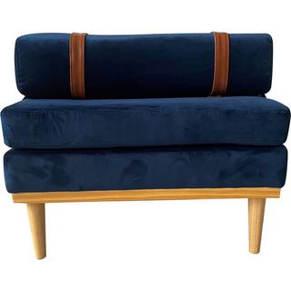 mutoni Daybed velours bleu 180  