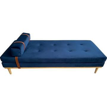 Daybed velours bleu 180