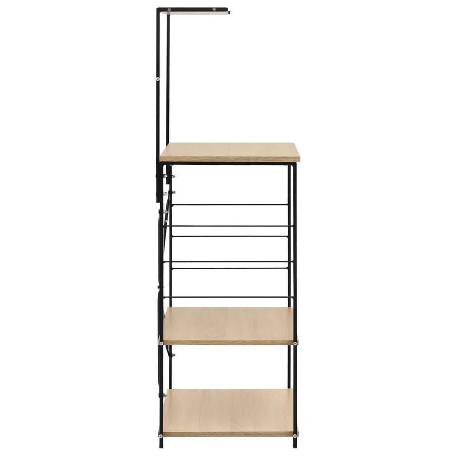 VidaXL Armoire à micro-ondes   et chêne aggloméré bois d'ingénierie  