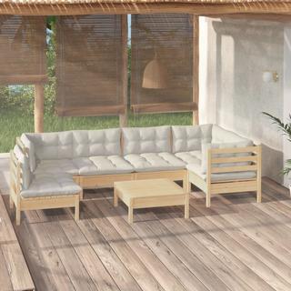 VidaXL Salon de jardin bois  