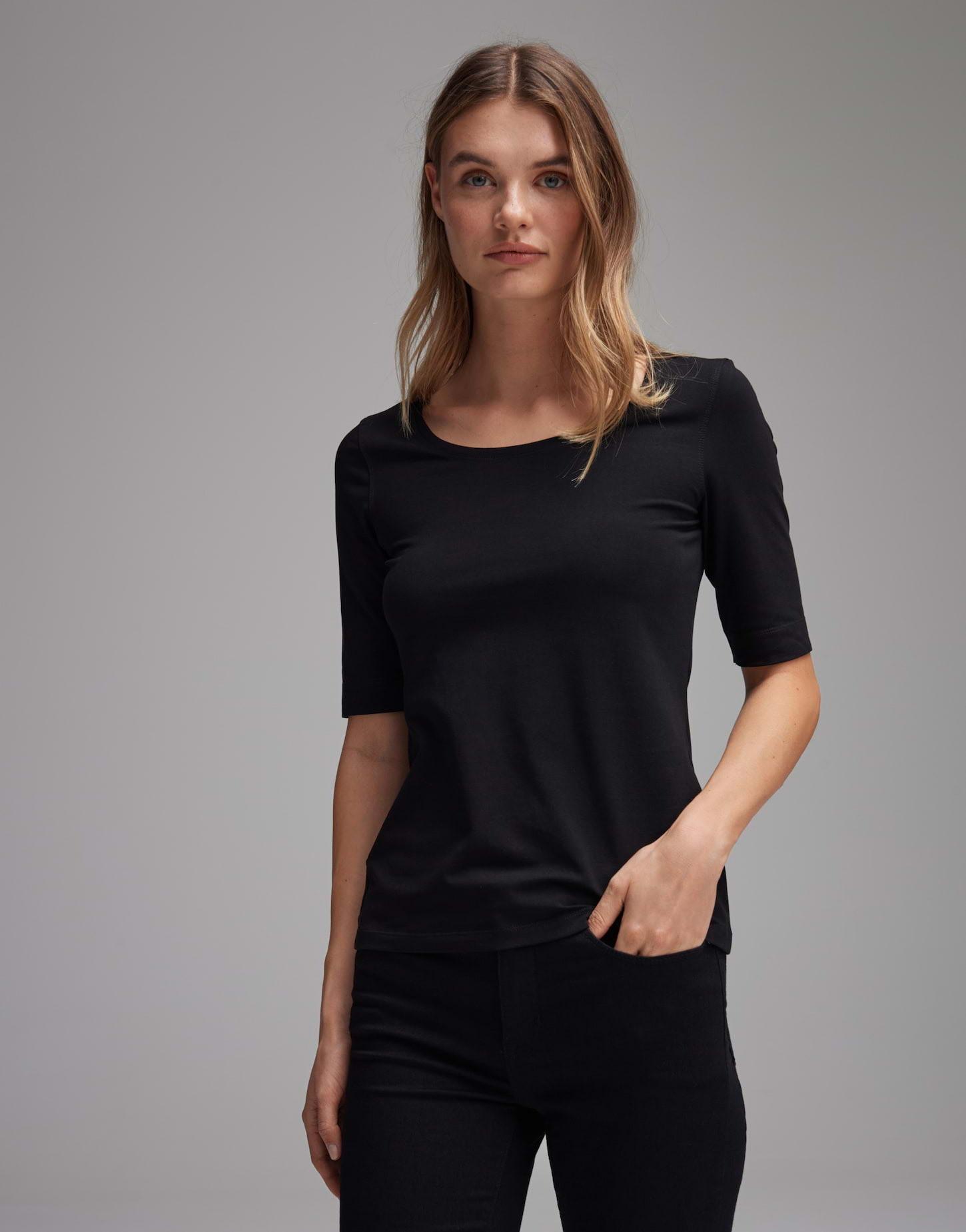 Image of Shirt Serta Tailliert Damen Schwarz 42