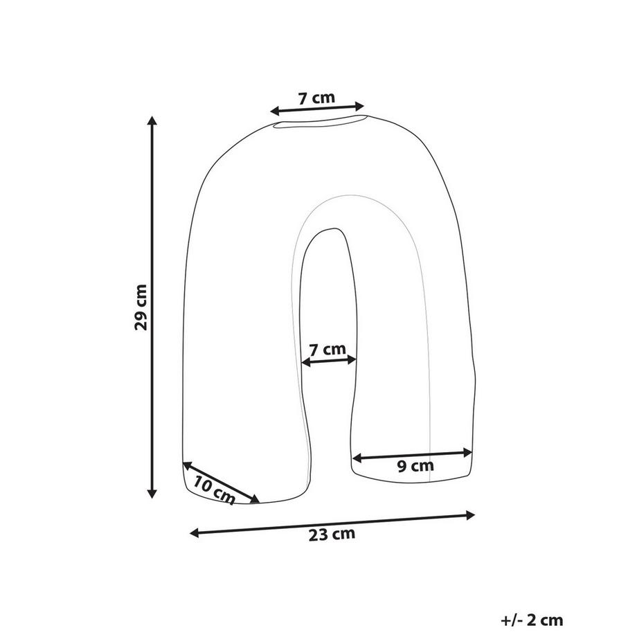 Beliani Vase à fleurs en Grès Rétro PERCH  