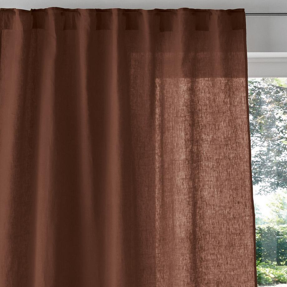 La Redoute Intérieurs  Rideau lin lavé pattes cachées 