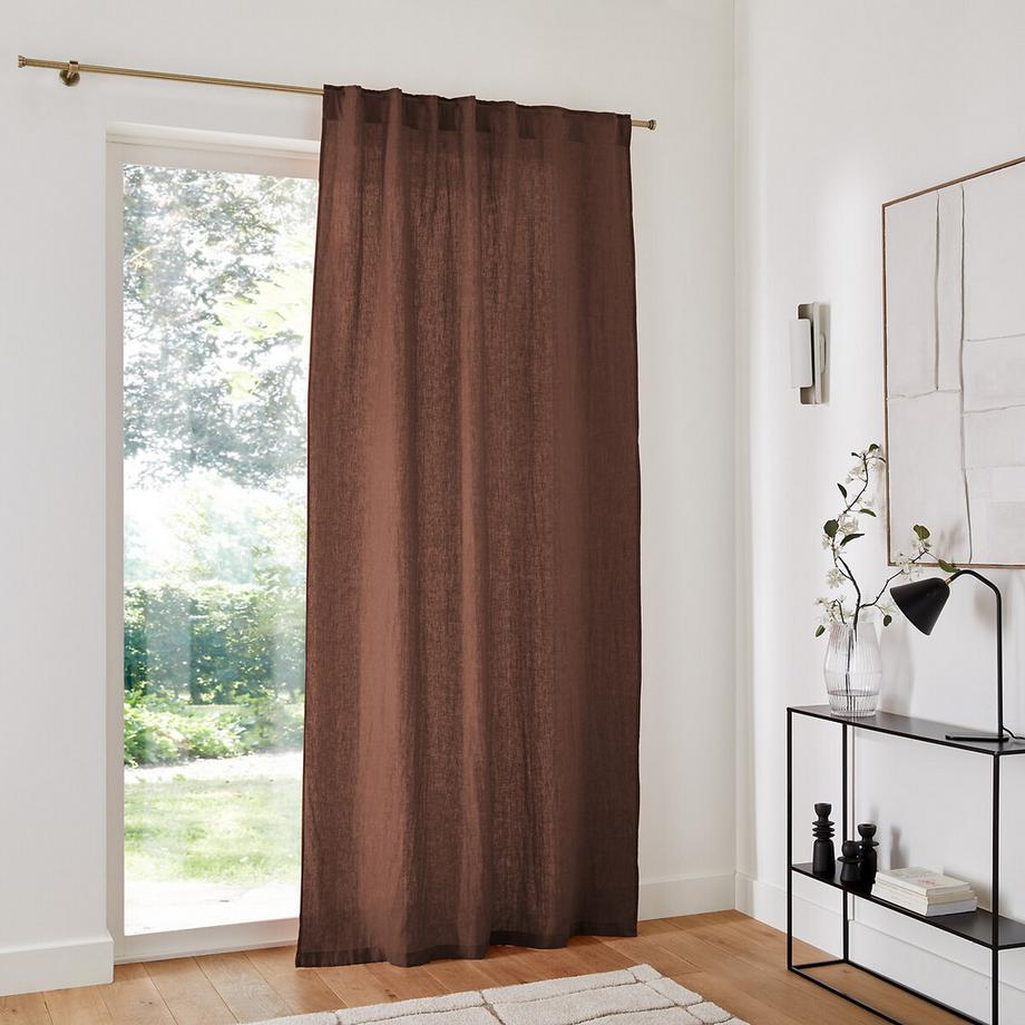 La Redoute Intérieurs  Rideau lin lavé pattes cachées 