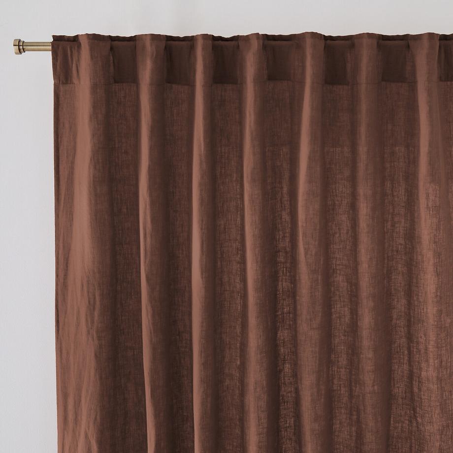 La Redoute Intérieurs  Rideau lin lavé pattes cachées 