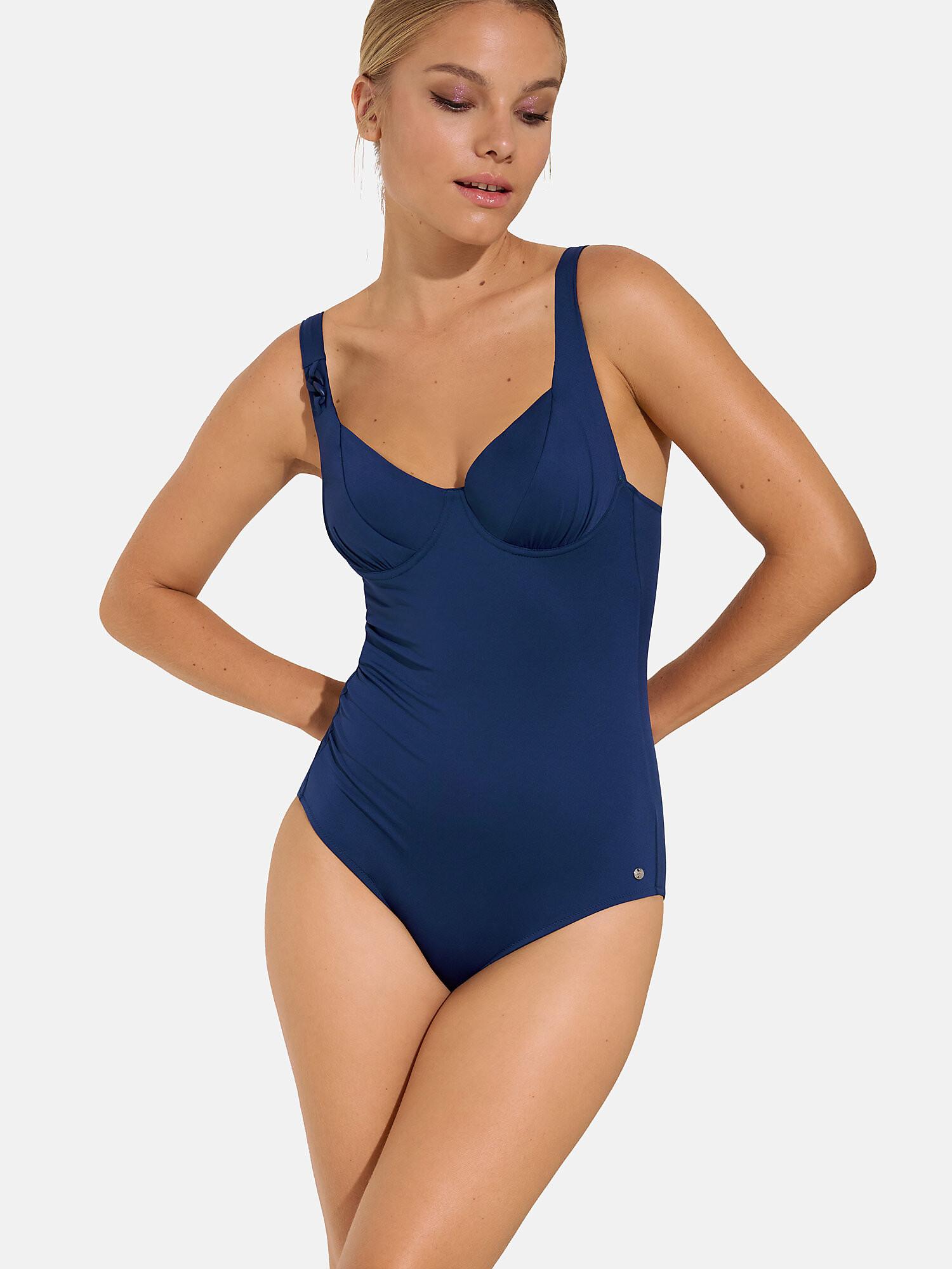 Image of Einteiliger Badeanzug Mit Armatur Und Mehreren Positionen Palma Damen Königsblau B/42