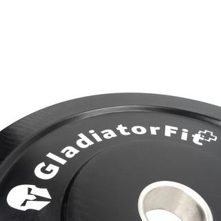 GladiatorFit  Piastra paracolpi olimpica in gomma nera Ø 51 mm GladiatorFit 