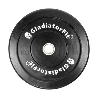 GladiatorFit  Piastra paracolpi olimpica in gomma nera Ø 51 mm GladiatorFit 