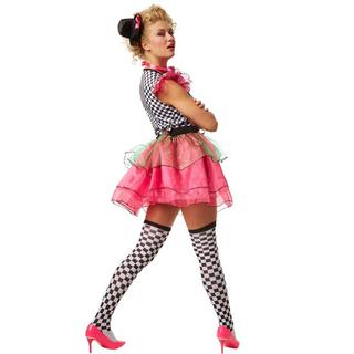 Tectake  Costume de clown fluo pour femme 