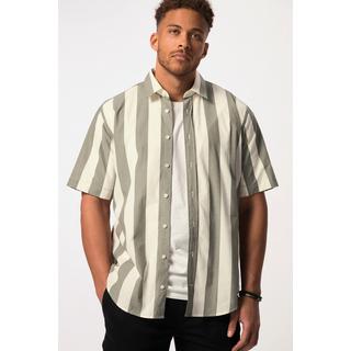 Sthuge  Chemise rayée STHUGE, manches courtes et col Kent, coupe Modern Fit – jusqu'au 8XL 