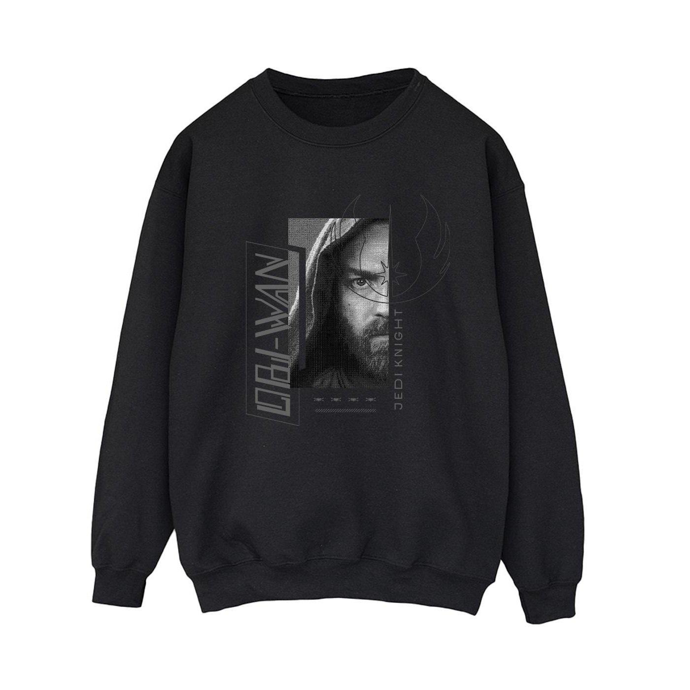 Image of Obiwan Kenobi Jedi Scifi Collage Sweatshirt Damen Schwarz M