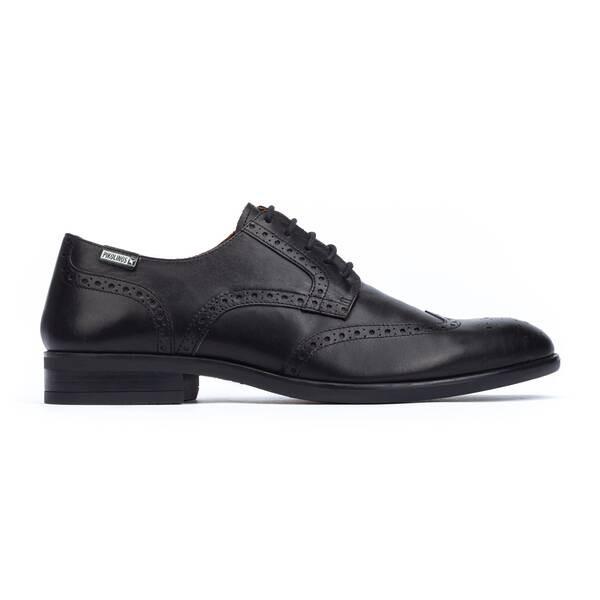 Image of Bristol - Leder Schnürschuh Unisex Schwarz 39