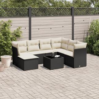 VidaXL set divano da giardino Polirattan  