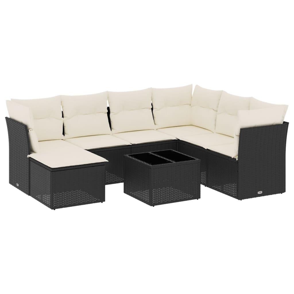 VidaXL set divano da giardino Polirattan  