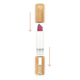 ZAO MAKEUP  Classic Lipstick - Bio-zertifiziert, vegan und nachfüllbar 