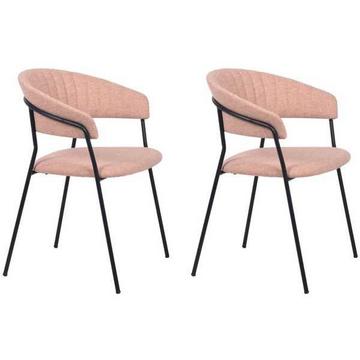 Fauteuil Belle rose (lot de 2)