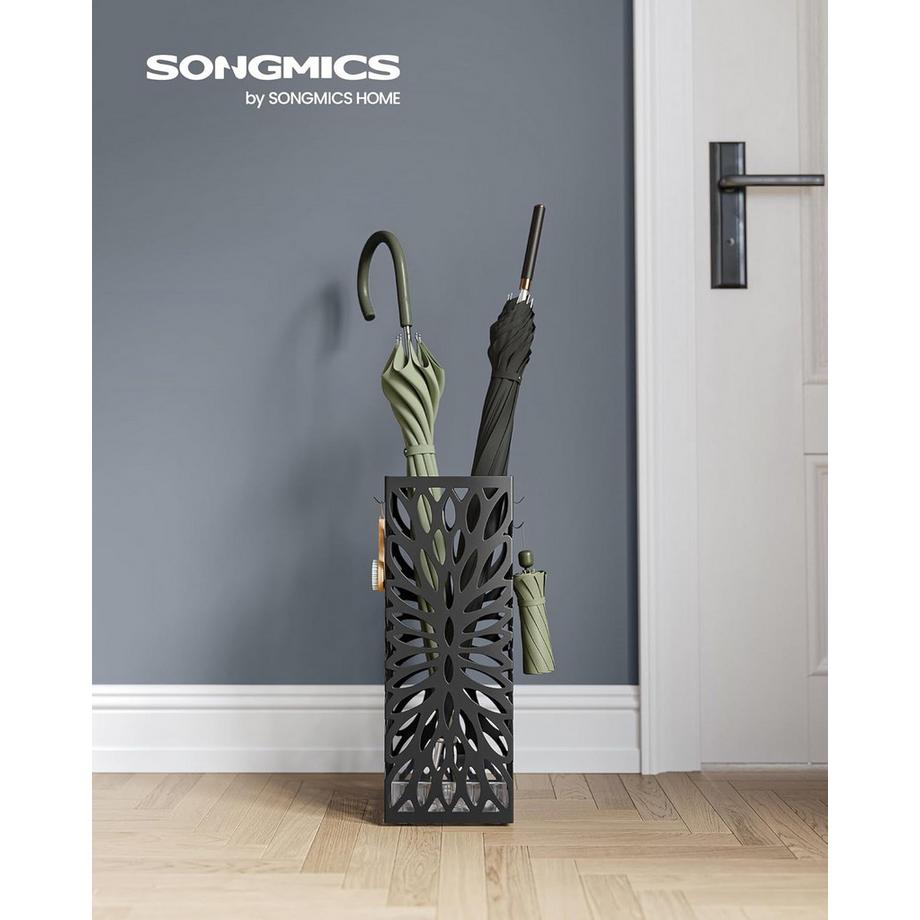 Songmics Quadratischer Regenschirmständer mit Cutout Design  