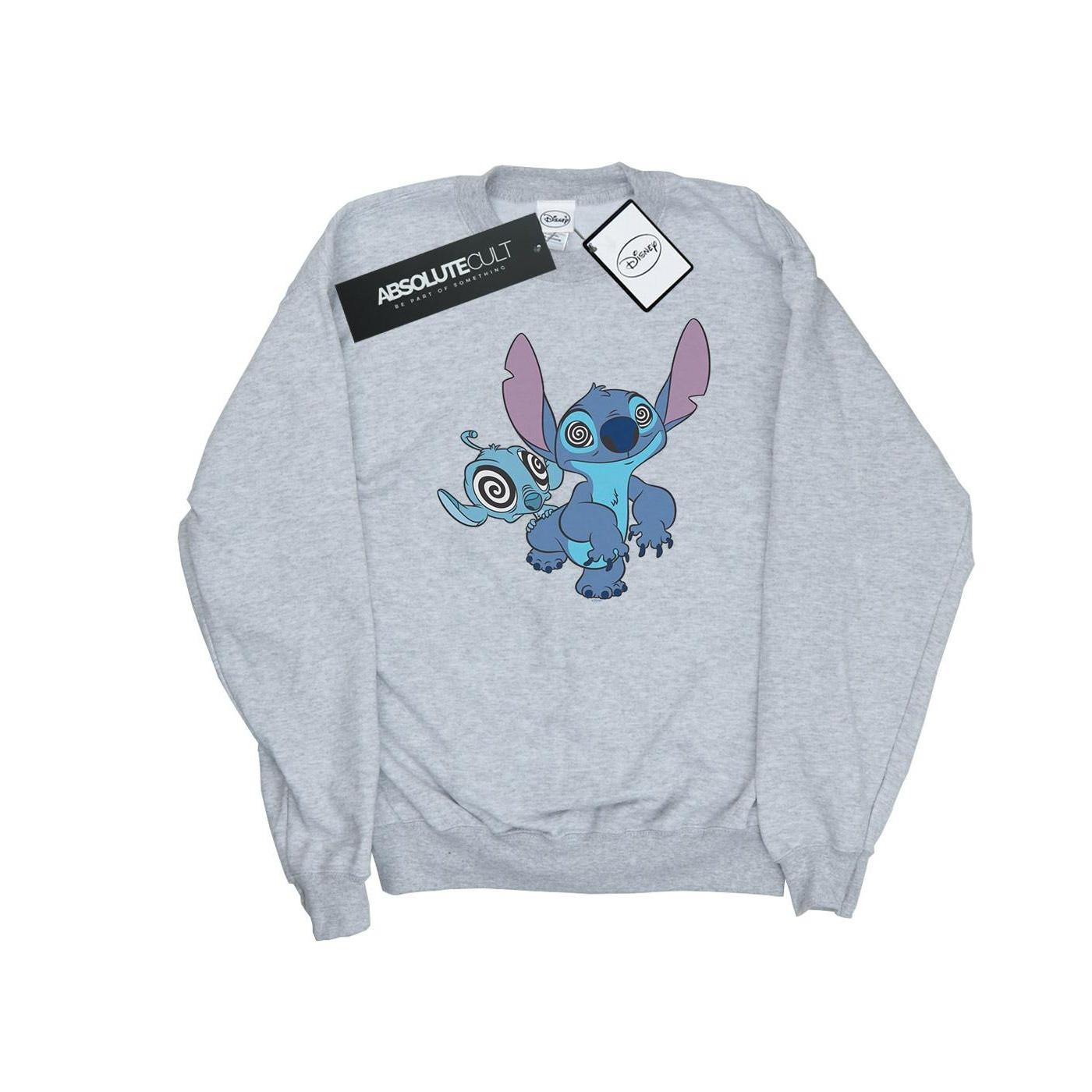 Image of Lilo And Stitch Hypnotized Sweatshirt Unisex Grau 116