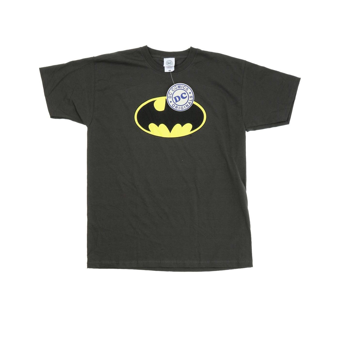 Image of Batman Logo Tshirt Jungen Taubengrau 140/146