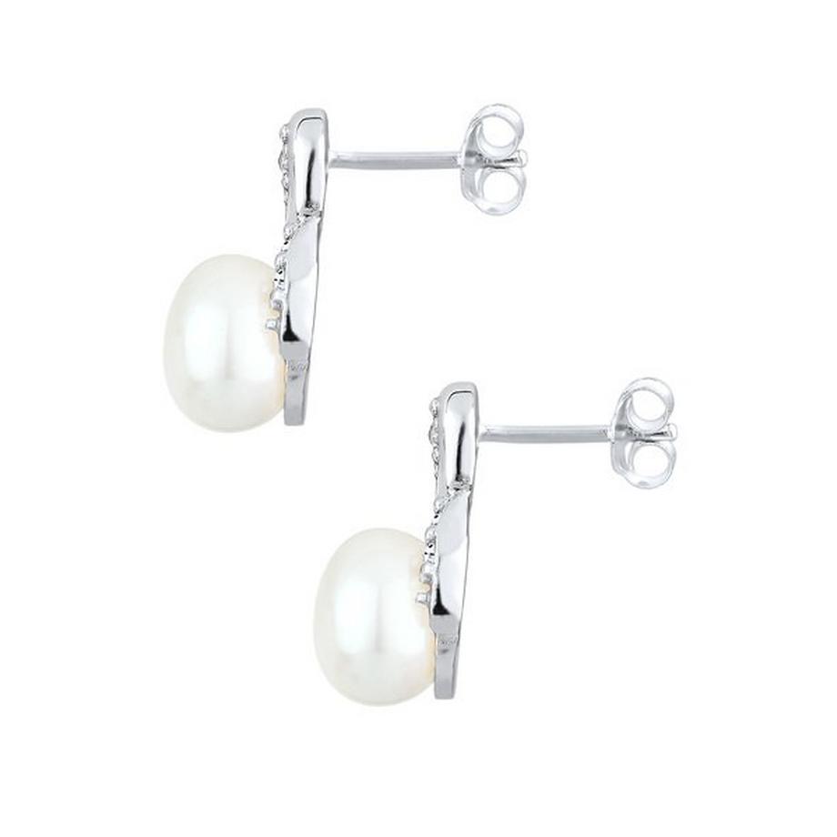 Elli  Ohrringe Infinity Perle Kristalle 