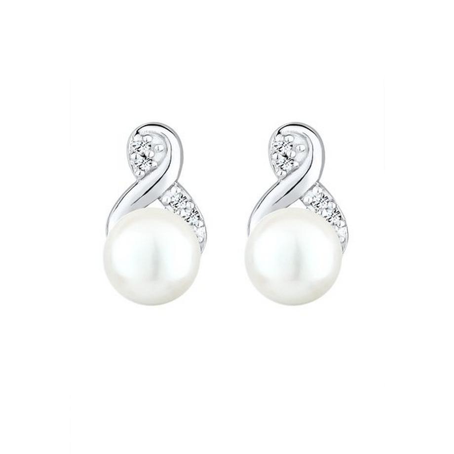 Elli  Ohrringe Infinity Perle Kristalle 