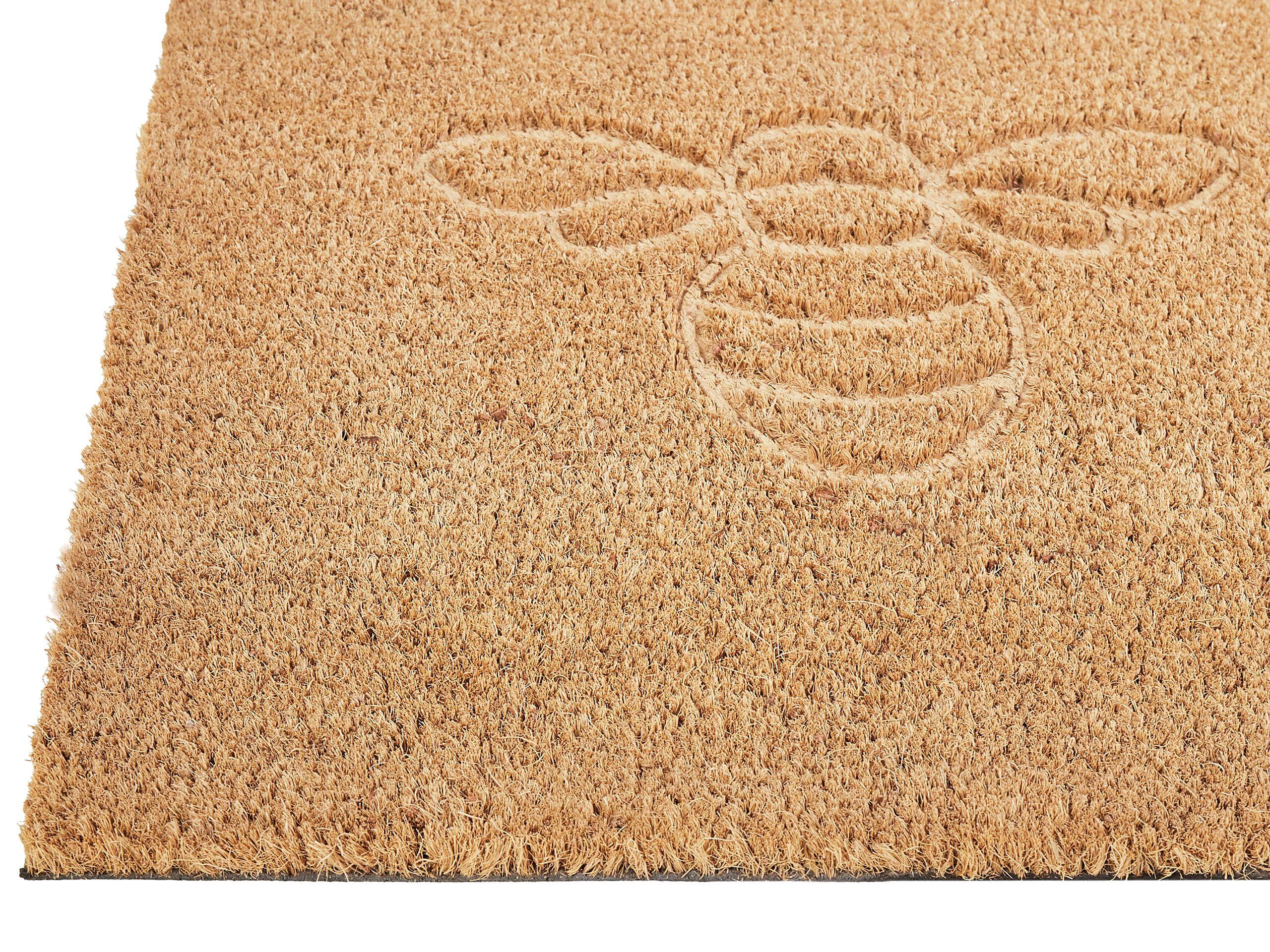 Beliani Fussmatte aus Kokosfasern Modern CAVITE  