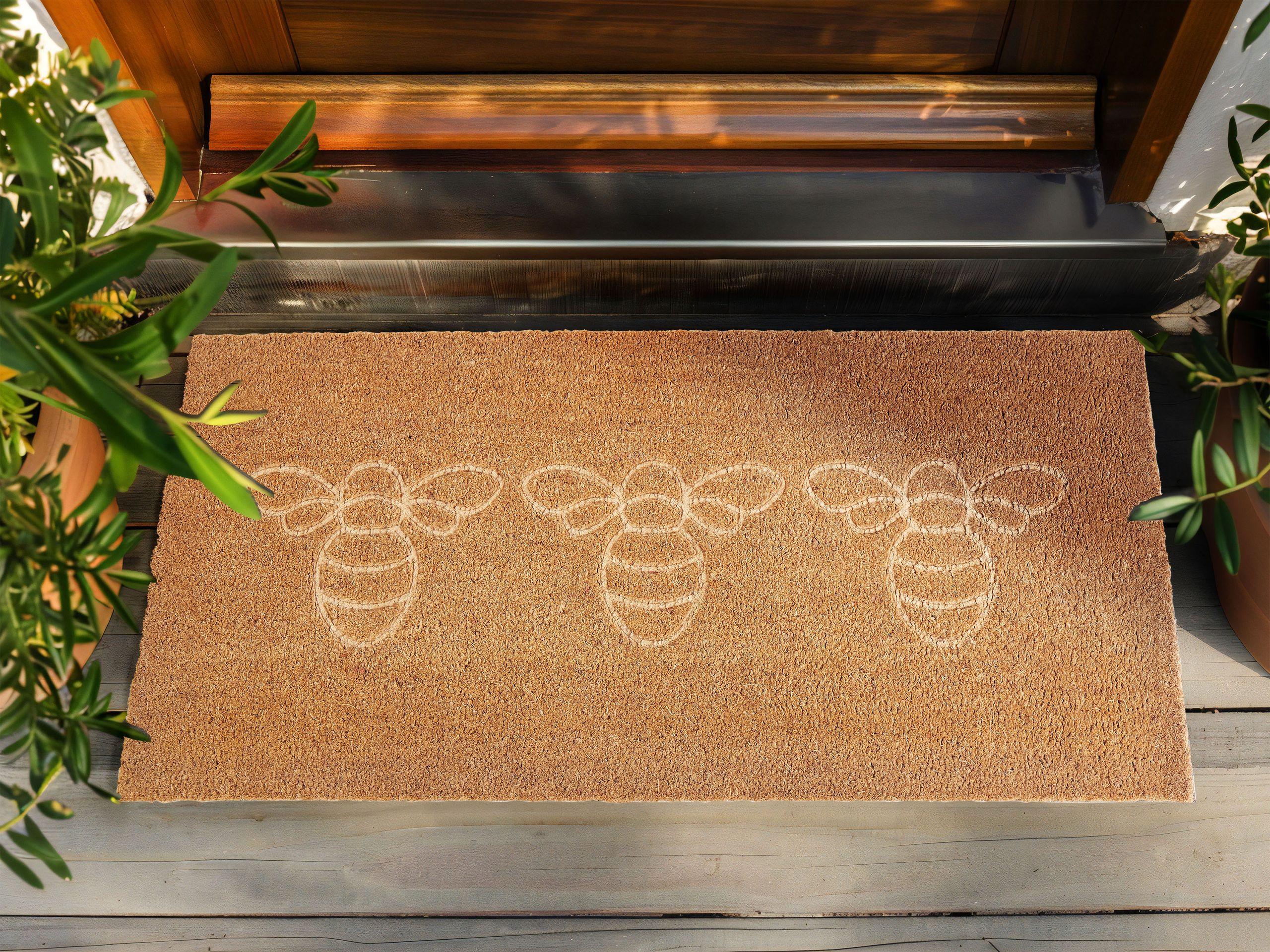 Beliani Fussmatte aus Kokosfasern Modern CAVITE  