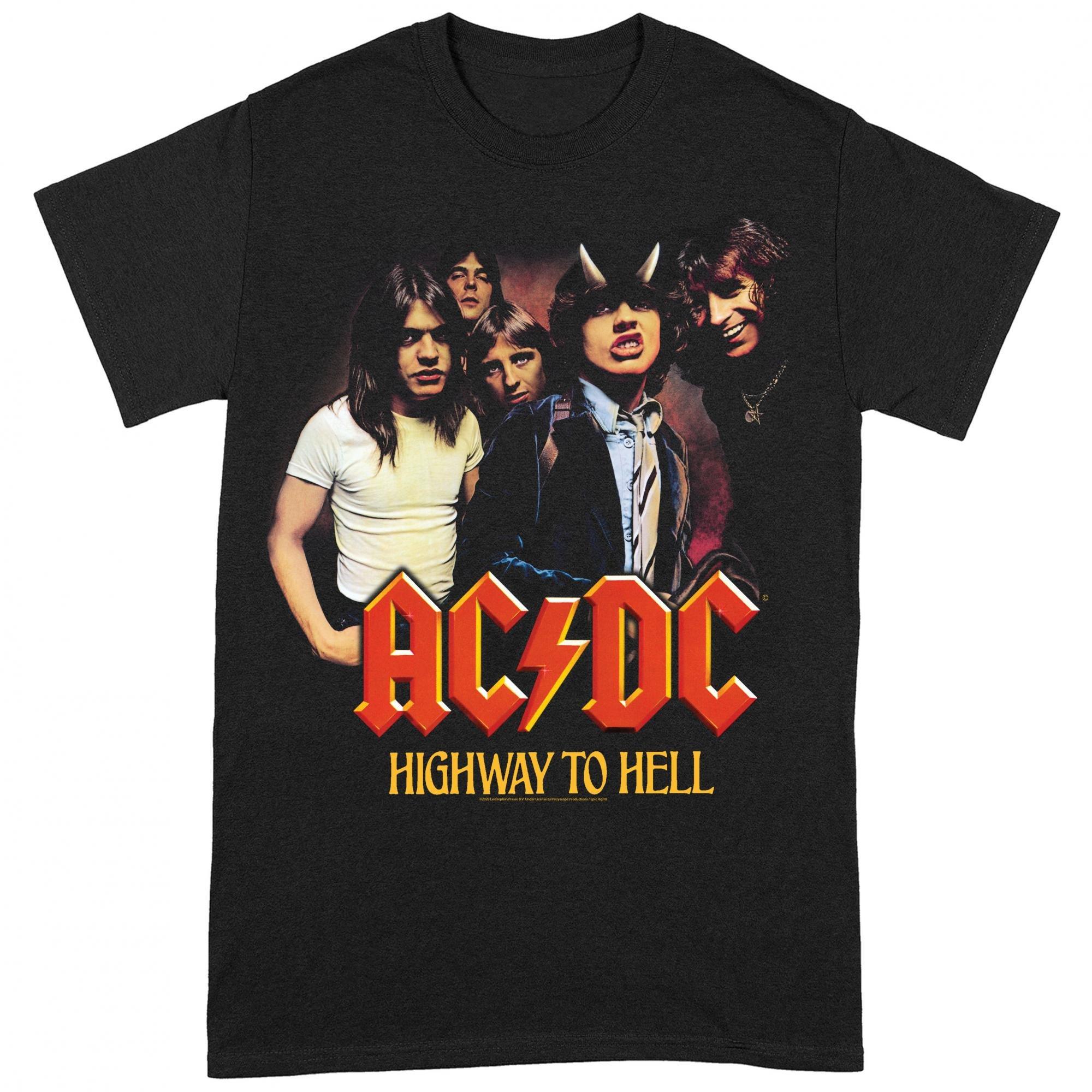 Image of Acdc Highway To Hell Tshirt Damen Schwarz 3XL