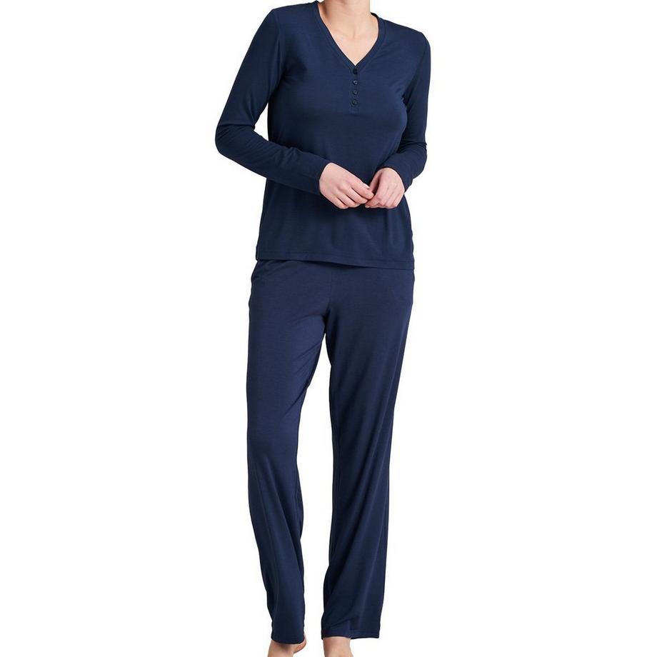 Schiesser Modal Langarm Schlafanzug  