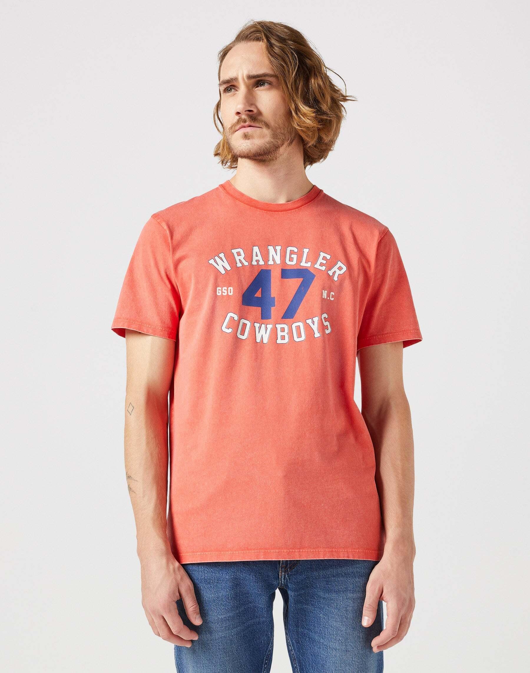 Image of T-shirts Graphic Tee Herren Orange M