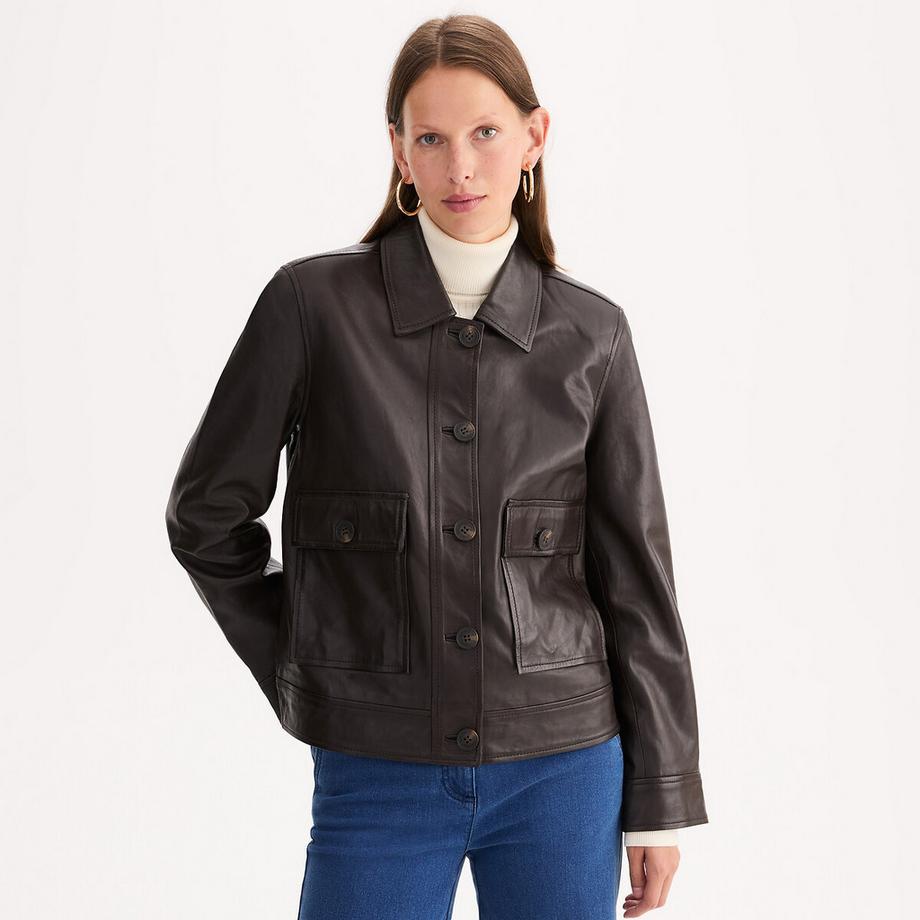 La Redoute Collections Blouson court cuir de mouton  