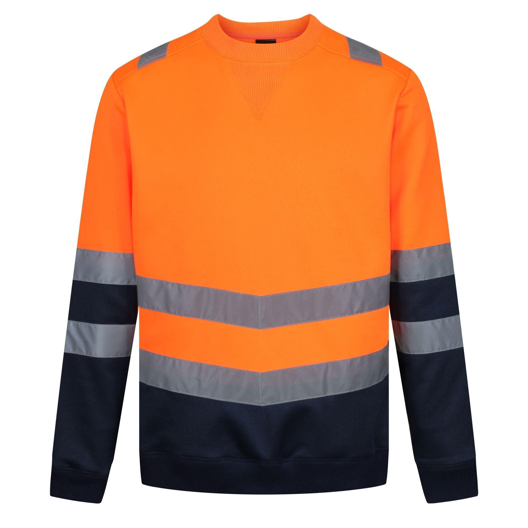 Image of Pro Sweatshirt, Hohe Sichtbarkeit Herren Orange XL